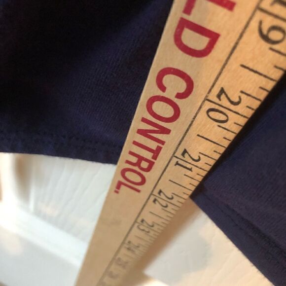 Anthropologie Navy Tie Front Top - Picture 9 of 9